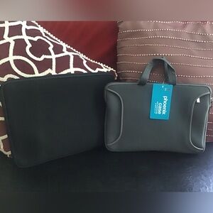 (2) small laptop or tablet bags cases